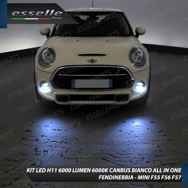 Kit Full LED H11 6000 LUMEN Canbus 6000K Bianco Fendinebbia per MINI F55 F56 F57
