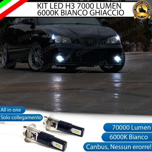 Kit Full LED H3 7000 Lumen Fendinebbia Seat Ibiza 6L