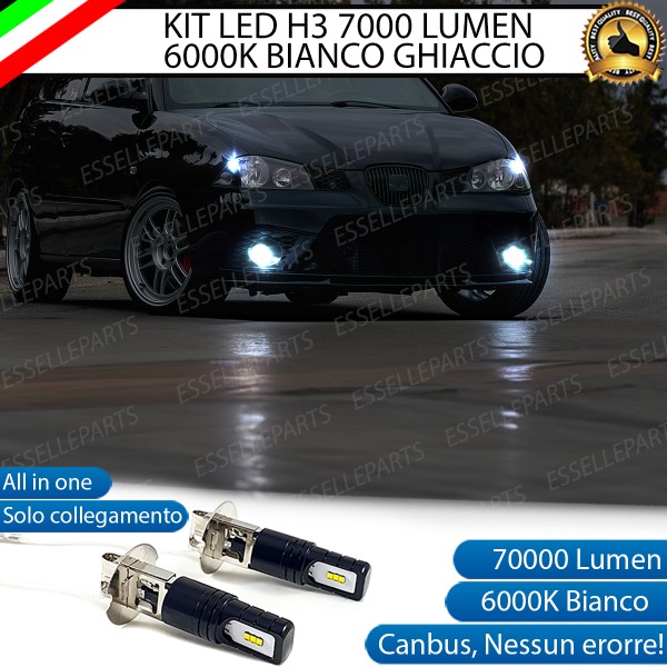 Kit Full LED H3 7000 Lumen Fendinebbia Seat Ibiza 6L