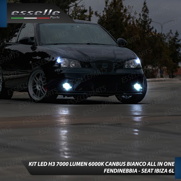 Kit Full LED H3 7000 Lumen Fendinebbia Seat Ibiza 6L