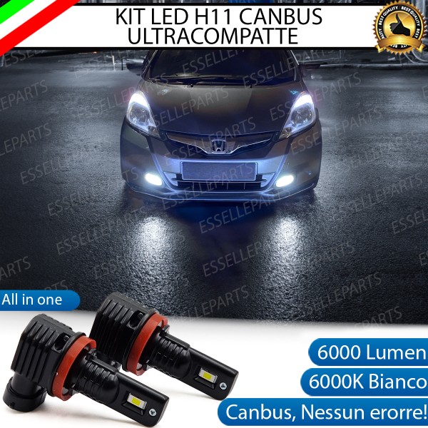 Kit Full LED H11 6000 LUMEN Canbus 6000K Fendinebbia per HONDA JAZZ MK2
