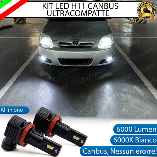 Kit Full LED H11 6000 LUMEN Canbus 6000K Fendinebbia per Toyota Corolla E120