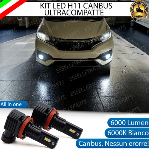 Kit Full LED H11 6000 LUMEN Canbus 6000K Fendinebbia per HONDA JAZZ MK3