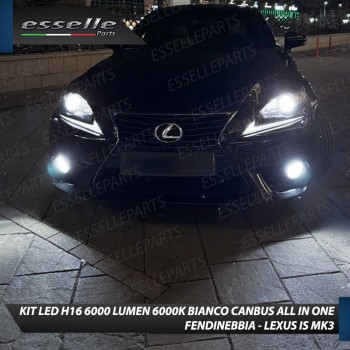 Kit Full LED H16 6000 LUMEN Canbus 6000K Bianco Fendinebbia per LEXUS IS MK3