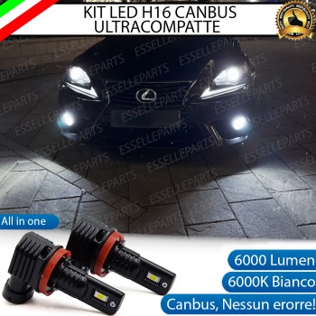 Kit Full LED H16 6000 LUMEN Canbus 6000K Bianco Fendinebbia per LEXUS IS MK3