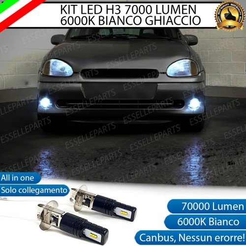 Kit Full LED H3 7000 Lumen Fendinebbia Opel Corsa B
