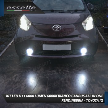 Kit Full LED H11 6000 LUMEN Canbus 6000K Fendinebbia per TOYOTA IQ