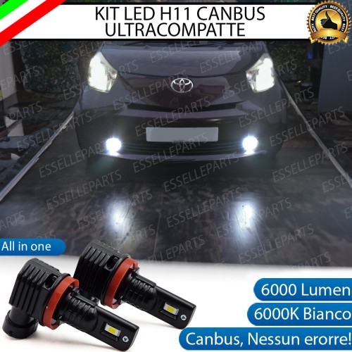 Kit Full LED H11 6000 LUMEN Canbus 6000K Fendinebbia per TOYOTA IQ