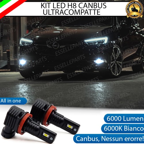Kit Full LED H8 6000 LUMEN Canbus 6000K Fendinebbia per OPEL INSIGNIA B