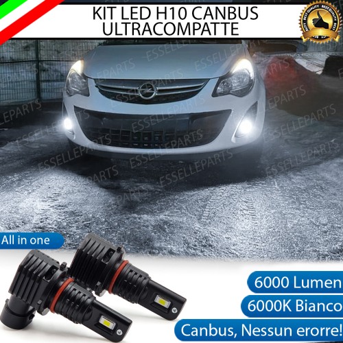 Kit Full LED H10 6000 LUMEN Fendinebbia per Opel Corsa D Restyling