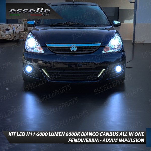 Kit Full LED H11 6000 LUMEN Canbus 6000K Fendinebbia per AIXAM IMPULSION