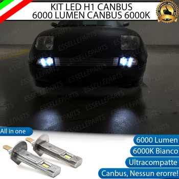 Kit Full LED coppia H1 6000 LUMEN Fendinebbia per Fiat Coupè
