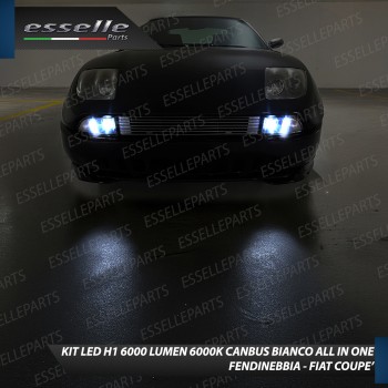 Kit Full LED coppia H1 6000 LUMEN Fendinebbia per Fiat Coupè