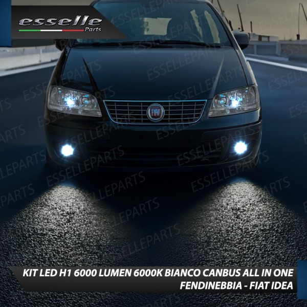 Kit Full LED coppia H1 6000 LUMEN Fendinebbia per FIAT IDEA