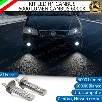 Kit Full LED coppia H1 6000 LUMEN Fendinebbia per FIAT IDEA