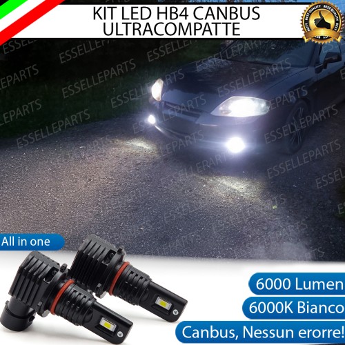 Kit Full LED HB4 6000 LUMEN Canbus 6000K Bianco Fendinebbia per HYUNDAI COUPE mk2