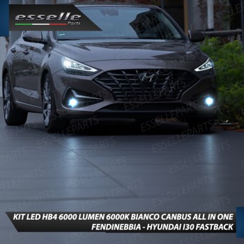 Kit Full LED HB4 6000 LUMEN Canbus 6000K Bianco Fendinebbia per HYUNDAI I30 FASTBACK