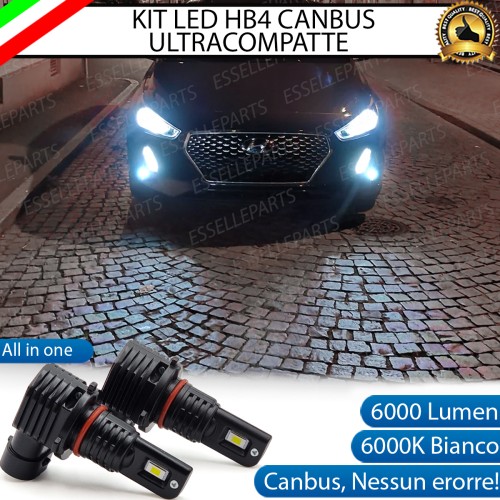 Kit Full LED HB4 6000 LUMEN Canbus 6000K Bianco Fendinebbia per HYUNDAI I30 MK3