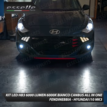 Kit Full LED HB3 6000 LUMEN Fendinebbia per HYUNDAI I10 MK3