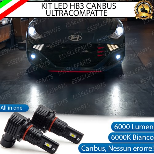 Kit Full LED HB3 6000 LUMEN Fendinebbia per HYUNDAI I10 MK3