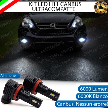 Kit Full LED H11 6000 LUMEN Canbus 6000K Fendinebbia per HONDA CR-V MK3