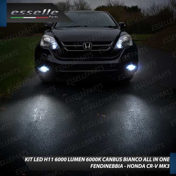 Kit Full LED H11 6000 LUMEN Canbus 6000K Fendinebbia per HONDA CR-V MK3