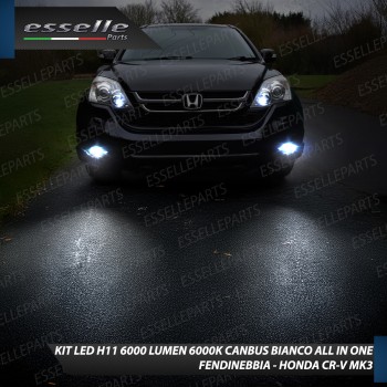 Kit Full LED H11 6000 LUMEN Canbus 6000K Fendinebbia per HONDA CR-V MK3