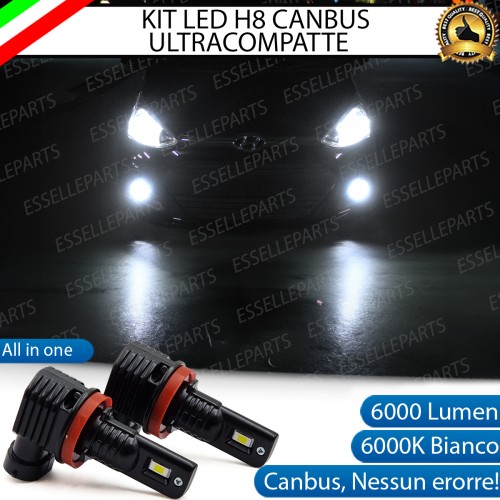 Kit Full LED H8 6000 LUMEN Canbus 6000K Fendinebbia per HYUNDAI I10 MK2