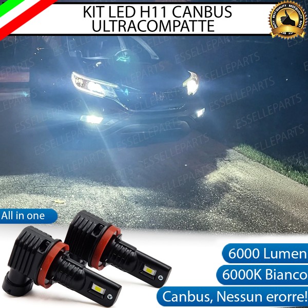 Kit Full LED H11 6000 LUMEN Canbus 6000K Fendinebbia per HONDA CR-V MK4 dal 2015