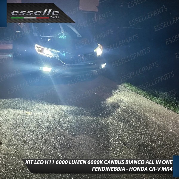 Kit Full LED H11 6000 LUMEN Canbus 6000K Fendinebbia per HONDA CR-V MK4 fino al 2014