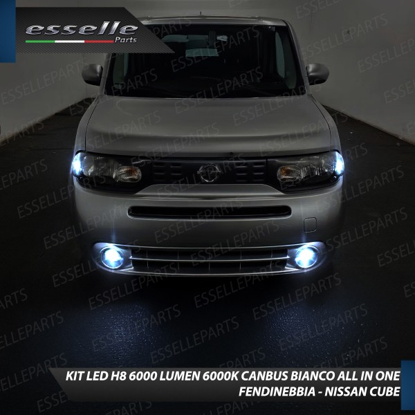 Kit Full LED H8 6000 LUMEN Canbus 6000K Fendinebbia per NISSAN CUBE