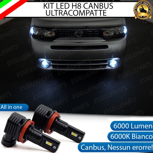 Kit Full LED H8 6000 LUMEN Canbus 6000K Fendinebbia per NISSAN CUBE