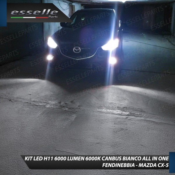 Kit Full LED H11 6000 LUMEN Canbus 6000K Fendinebbia per MAZDA CX-5