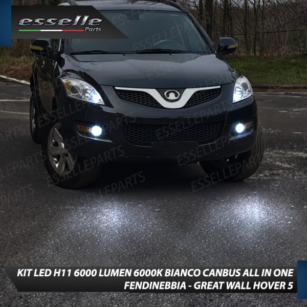 Kit Full LED H11 6000 LUMEN Canbus 6000K Fendinebbia per GREAT WALL HOVER 5