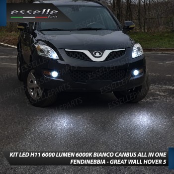 Kit Full LED H11 6000 LUMEN Canbus 6000K Fendinebbia per GREAT WALL HOVER 5