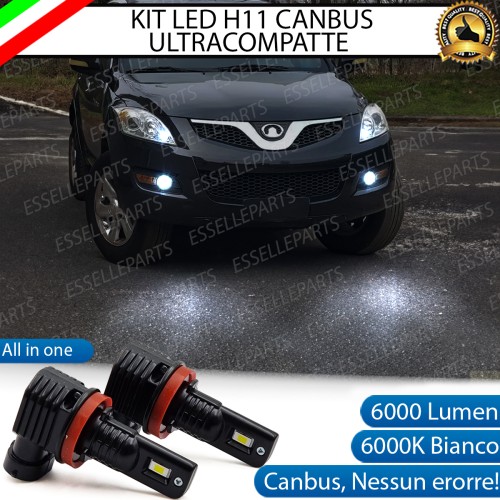 Kit Full LED H11 6000 LUMEN Canbus 6000K Fendinebbia per GREAT WALL HOVER 5