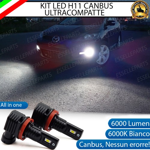Kit Full LED H11 6000 LUMEN Canbus 6000K Fendinebbia per MAZDA CX-7