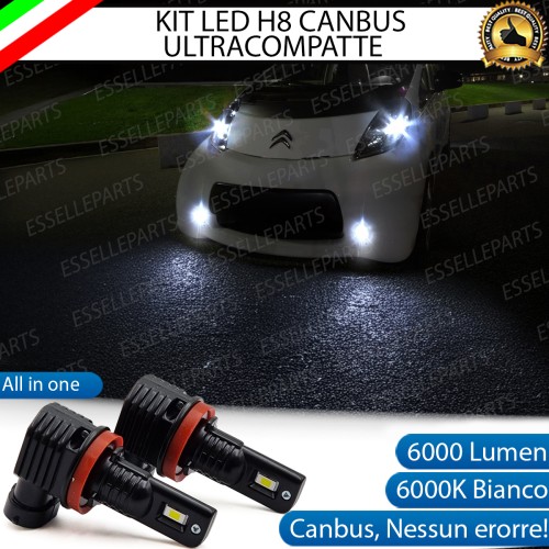 Kit Full LED H8 6000 LUMEN Canbus 6000K Fendinebbia per CITROEN C-ZERO