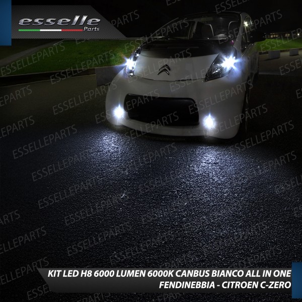 Kit Full LED H8 6000 LUMEN Canbus 6000K Fendinebbia per CITROEN C-ZERO