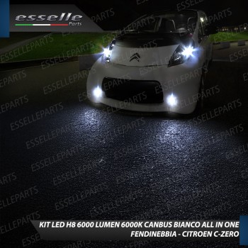 Kit Full LED H8 6000 LUMEN Canbus 6000K Fendinebbia per CITROEN C-ZERO Kit Full LED H8 6000 LUMEN Canbus 6000K Fendinebbia per CITROEN C-ZERO