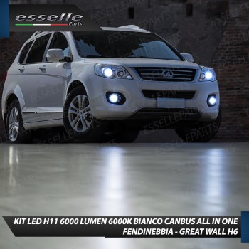 Kit Full LED H11 6000 LUMEN Canbus 6000K Fendinebbia per GREAT WALL H6