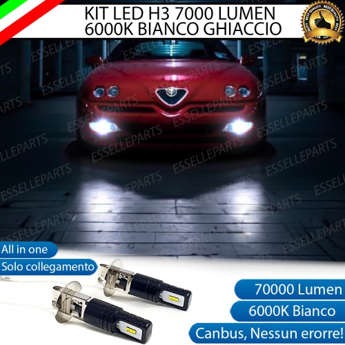Kit Full LED H3 7000 Lumen Fendinebbia per ALFA ROMEO GTV