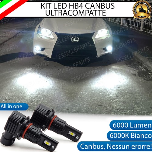 Kit Full LED HB4 6000 LUMEN Canbus 6000K Bianco Fendinebbia per LEXUS GS MK4
