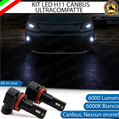 Kit Full LED H11 6000 LUMEN Canbus 6000K Fendinebbia per Fiat Doblò MK3
