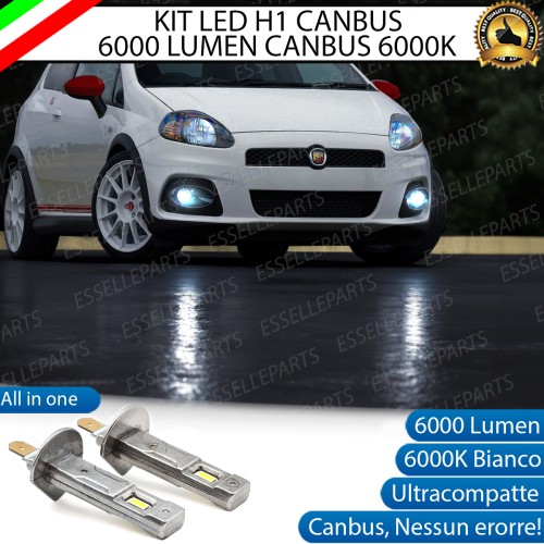 Kit Full LED coppia H1 6000 LUMEN Fendinebbia per ABARTH GRANDE PUNTO