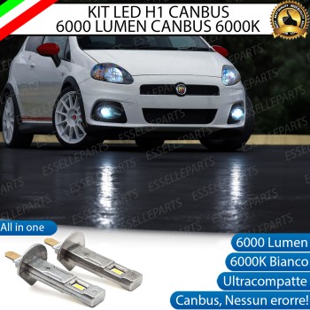 Kit Full LED coppia H1 6000 LUMEN Fendinebbia per ABARTH GRANDE PUNTO Kit Full LED coppia H1 6000 LUMEN Fendinebbia per ABARTH GRANDE PUNTO