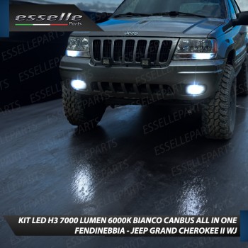 Kit Full LED H3 7000 Lumen Fendinebbia per JEEP GRAND CHEROKE MK2 WJ