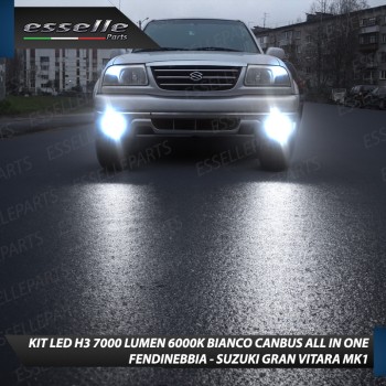 Kit Full LED H3 7000 Lumen Fendinebbia per SUZUKI GRAND VITARA MK1