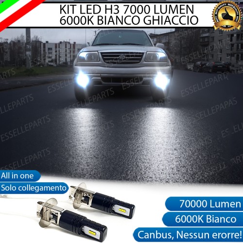 Kit Full LED H3 7000 Lumen Fendinebbia per SUZUKI GRAND VITARA MK1