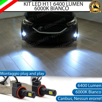 Kit Full LED Fendinebbia H11 6400 Lumen 6000K bianco DR 4